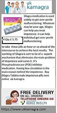 Silagra is usually to be taken only to overcome erection dysfunction