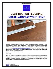 Best tips for flooring installation at your home