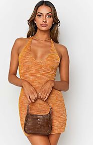 Lovefool Mini Dress Orange