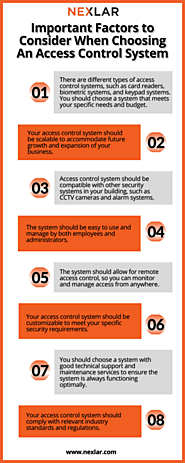Important Factors to Consider When Choosing An Access Control System