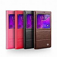 QIALINO Leather Window Case For Samsung Galaxy Note 4 - Qialino