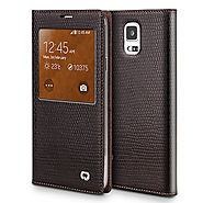 QIALINO Crocodile Pattern Leather Case For Samsung Galaxy Note 4 N9100 - Qialino
