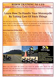 Some Benefits Of A Motorcycle Safety Course