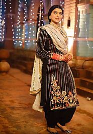 Nimrat Khaira in a Punjabi salwar suit