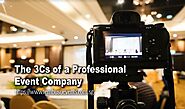 The 3Cs of a Professional Event Planner Company