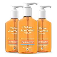 Neutrogena Daily Oil-Free Acne Fighting Facial Cleanser Pack 3