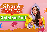 Share Your Opinions And Get Rewards With Opinion Poll | GetFreebiesToday.com