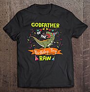 Dad Dinosaur Shirt Dinosaur Godfather Birthday - Tee Cheap US