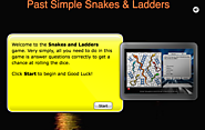 Past Simple Tense Game, Regular/Irregular Verbs- Snakes and Ladders Game