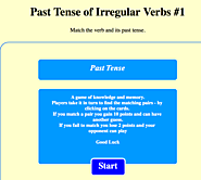 MatchWord for English Study - Past Tense of Irregular Verbs #1 (Flash 5 Required)