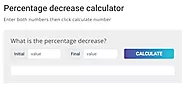 Percentage decrease calculator online