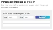 Percentage increase calculator