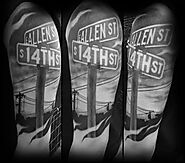 Street Sign Tattoo Ideas and Designs For Men and Women