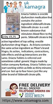 Eriacta Tablets contain sildenafil citrate verified remedy for ED
