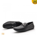 Black Leather Driving Loafers CW712395 - shoes.cwmalls.com