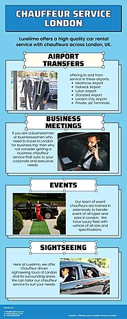 Chauffeur Service in London - Infographic By Luxelimo