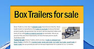 Box Trailers for sale | Smore Newsletters