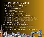 13 Tips to Get Umrah Packages from UK