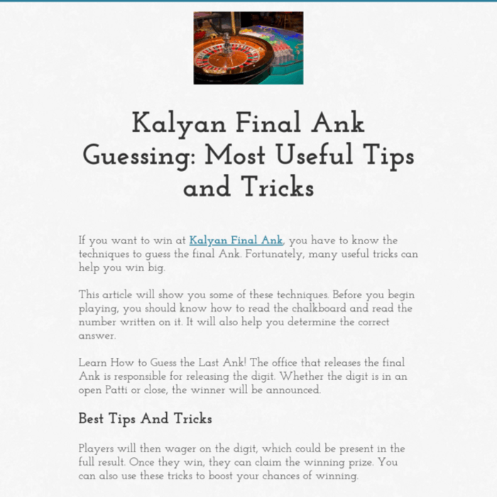 Final Ank A Listly List