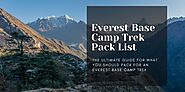 The ultimate guide for what you should pack for an Everest Base Camp trek