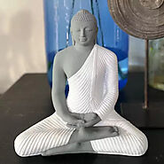 Zen Buddha Lace White