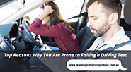 Top Reasons Why You Are Prone to Failing a Driving Test