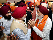 Behalf of all Sikhs , deligations thank PM Modi for his work