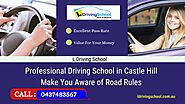 Industry-Accredited Driving School in Castle Hill and Chatswood