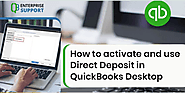 How to Activate and use of Direct Deposit in QuickBooks Desktop?