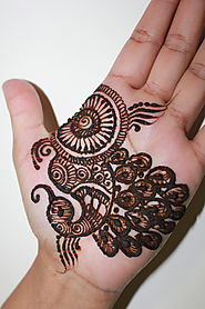 Peacock mehndi designs for hands