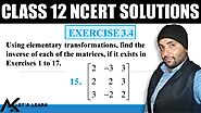 Exercise 3.4 Question 15 Chapter 3 Matrices Class 12 JEE Mains