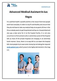 Advanced Medical Assistant In Las Vegas