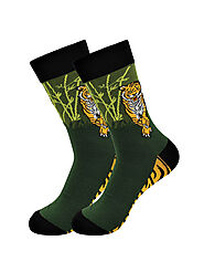 Buy Best-Selling Of Tiger Print Animal Socks At Sock O Mania