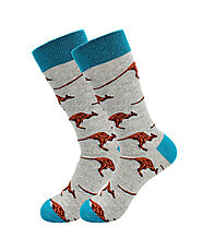 Shop Animal Socks With Kangaroo Print - Sock O Mania