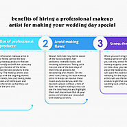 benefits of hiring a professional makeup artist for making your wedding day special | Visual.ly