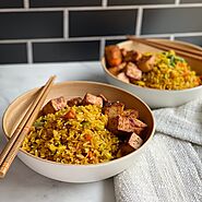 Healthy Roast Pork Fried Rice Home Meal Delivery Near Me