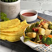 Healthy Crispy Vegetable Crepes Organic Meal Delivery