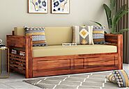 Premium Wooden Sofa Cum Bed for Sale Online in Bangalore