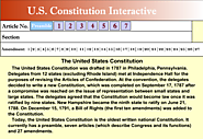 US Constitution Interactive