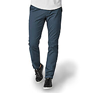 Buy Blue Chinos For Men at a Reasonable Price From Perk Clothing