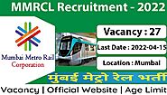 MMRCL Recruitment 2022 Apply for 27 Various Job Posts