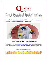 Pest Control Dubai price