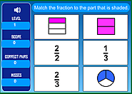 Math Games: Matching Fractions Level One