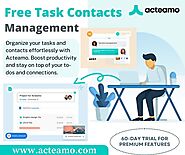 Free Task Contacts Management - Acteamo