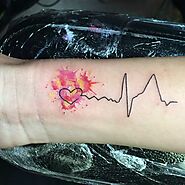 75+ Heartbeat Tattoo Ideas With Words For Men And Women