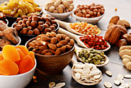 Dry fruits as healthy snacks