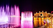 Viewing the Palm Fountain at The Pointe