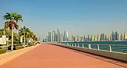 Enjoying Recreation at the Palm Jumeirah Boardwalk