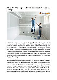 What Are the Steps to Install Suspended Plasterboard Ceiling
