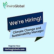 We are hiring climate change manager